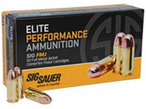 10mm 50 Rounds Ammunition Sig Sauer 180 Grain Full Metal Jacket